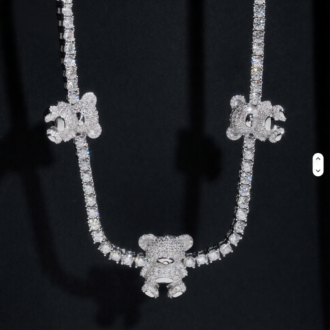 Three Bears Necklace (S925)