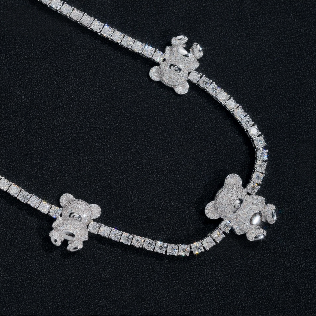 Three Bears Necklace (S925)